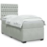  Sommier à lattes de lit et matelas Gris clair 90x190 cm Velours alsavelo 