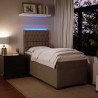  Sommier à lattes de lit et matelas Gris clair 90x190 cm Velours alsavelo 