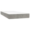  Sommier à lattes de lit et matelas Gris clair 90x200 cm Velours alsavelo 