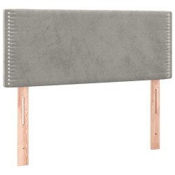 Sommier à lattes de lit et matelas Gris clair 90x200 cm Velours alsavelo 