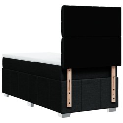  Sommier à lattes de lit et matelas Noir 80x200 cm Tissu alsavelo 