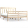  Cadre de lit sans matelas 140x190 cm bois massif alsavelo 