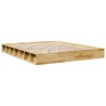 Cadre de lit sans matelas 140x190 cm bois massif de chêne alsavelo 