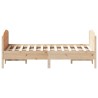  Cadre de lit sans matelas 140x190 cm bois de pin massif alsavelo 
