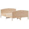  Cadre de lit sans matelas 140x190 cm bois de pin massif alsavelo 