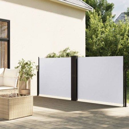  Auvent latéral rétractable blanc 140x600 cm alsavelo 