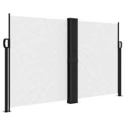  Auvent latéral rétractable blanc 140x600 cm alsavelo 