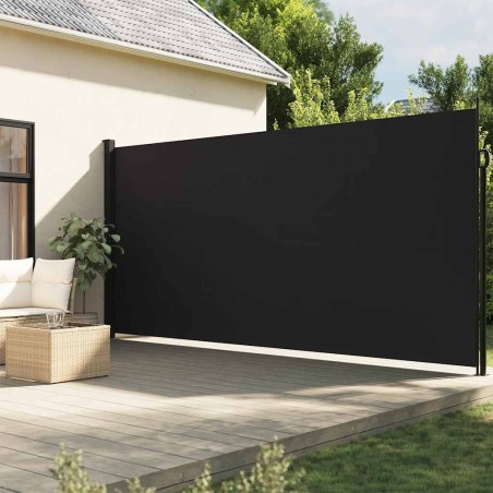  Auvent latéral rétractable noir 220x300 cm alsavelo 