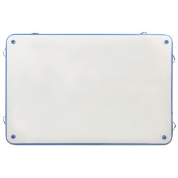 Pont flottant gonflable Bleu et blanc 200x150x15 cm alsavelo 