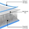  Pont flottant gonflable Bleu et blanc 200x150x15 cm alsavelo 