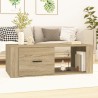  Table basse Chêne sonoma 100x50,5x35 cm Bois d'ingénierie alsavelo 