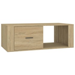 Table basse Chêne sonoma 100x50,5x35 cm Bois d'ingénierie alsavelo 