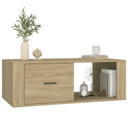  Table basse Chêne sonoma 100x50,5x35 cm Bois d'ingénierie alsavelo 