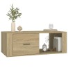  Table basse Chêne sonoma 100x50,5x35 cm Bois d'ingénierie alsavelo 