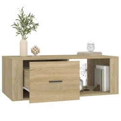  Table basse Chêne sonoma 100x50,5x35 cm Bois d'ingénierie alsavelo 