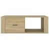  Table basse Chêne sonoma 100x50,5x35 cm Bois d'ingénierie alsavelo 