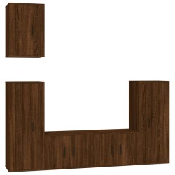  meubles TV 5 pcs Chêne marron Bois d'ingénierie alsavelo 
