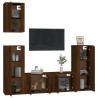  meubles TV 5 pcs Chêne marron Bois d'ingénierie alsavelo 