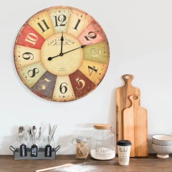  Horloge murale vintage Colorée 60 cm alsavelo 