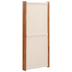  Cloison de séparation 4 panneaux Blanc crème 280x180 cm alsavelo 