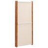  Cloison de séparation 4 panneaux Blanc crème 280x180 cm alsavelo 