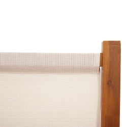  Cloison de séparation 4 panneaux Blanc crème 280x180 cm alsavelo 
