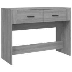  Table console Sonoma gris 100x39x75 cm Bois d'ingénierie alsavelo 