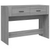  Table console Sonoma gris 100x39x75 cm Bois d'ingénierie alsavelo 