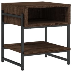  Table basse chêne marron 40x40x45 cm bois d'ingénierie alsavelo 