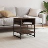  Table basse chêne marron 40x40x45 cm bois d'ingénierie alsavelo 