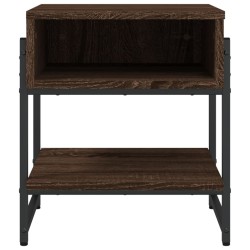  Table basse chêne marron 40x40x45 cm bois d'ingénierie alsavelo 