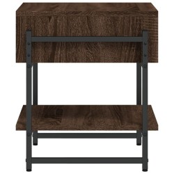  Table basse chêne marron 40x40x45 cm bois d'ingénierie alsavelo 