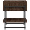  Table basse chêne marron 40x40x45 cm bois d'ingénierie alsavelo 