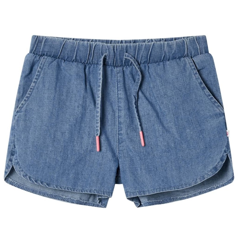 Short pour enfants bleu denim 92 alsavelo 