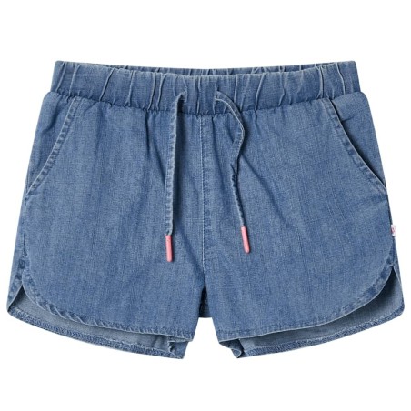 Short pour enfants bleu denim 92 alsavelo 