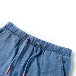 Short pour enfants bleu denim 92 alsavelo 