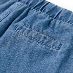 Short pour enfants bleu denim 92 alsavelo 