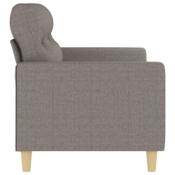  Canapé à 2 places Taupe 140 cm Tissu alsavelo 