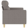 Canapé à 2 places Taupe 140 cm Tissu alsavelo 