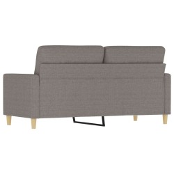  Canapé à 2 places Taupe 140 cm Tissu alsavelo 