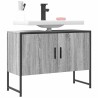  Armoire lavabo de salle de bain sonoma gris bois d'ingénierie alsavelo 
