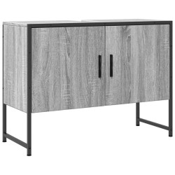  Armoire lavabo de salle de bain sonoma gris bois d'ingénierie alsavelo 