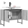  Armoire lavabo de salle de bain sonoma gris bois d'ingénierie alsavelo 