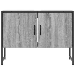  Armoire lavabo de salle de bain sonoma gris bois d'ingénierie alsavelo 