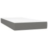  Sommier à lattes de lit et matelas et LED Gris foncé 90x200 cm alsavelo 