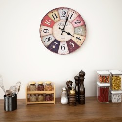 Horloge murale vintage Colorée 30 cm alsavelo 