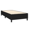  Sommier à lattes de lit avec matelas Noir 90x190 cm Tissu alsavelo 