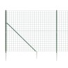  Clôture en treillis métallique et piquet d'ancrage vert 1,6x25m alsavelo 