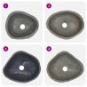  Lavabo en pierre de rivière ovale (29-38)x(24-31) cm alsavelo 