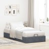  Cadre de lit ottoman sans matelas gris foncé 90x200 cm velours alsavelo 
